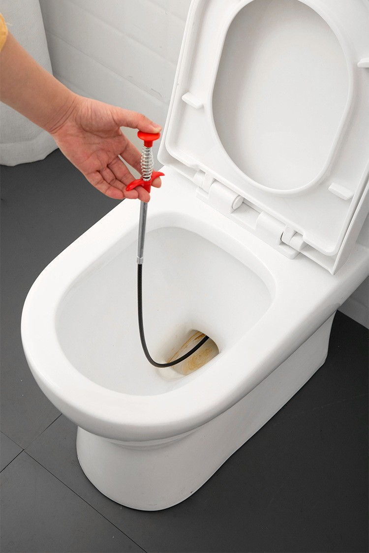 下水道疏通神器带抓钩钢丝管道清理器四爪弯曲垃圾毛发疏通器09米