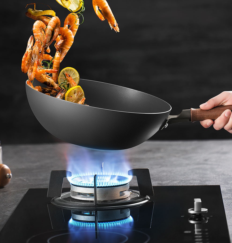 苏泊尔(supor)炒锅炒菜锅ip芯铁Ⅱ真不锈铁锅敦煌青鸟系列炒锅电磁炉