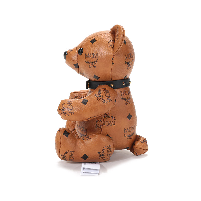 mcm 奢侈品 男女中性涂层帆布visetos小熊公仔玩偶 melbsvd08 co 干邑