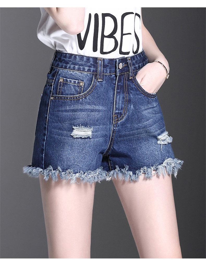 韩蔓语牛仔短裤女高腰2021夏季新款显瘦宽松学院风a字短裤女chic热裤