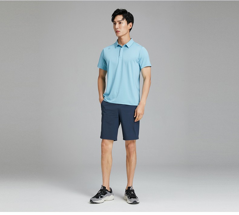 rapido雳霹道春夏男士弹性透气时尚翻领运动polo衫cn1242p01天蓝色170