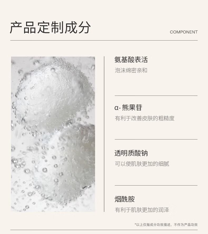NVH 氨基酸洗面奶面部去油清洁净爽干皮洁面乳柔和男女生 120g 洁面单支120g