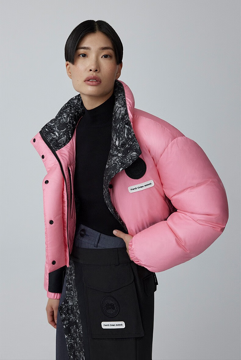 goose加拿大鹅 联名胶囊系列 mercer女士羽绒夹克 6681lfw 1334 粉色