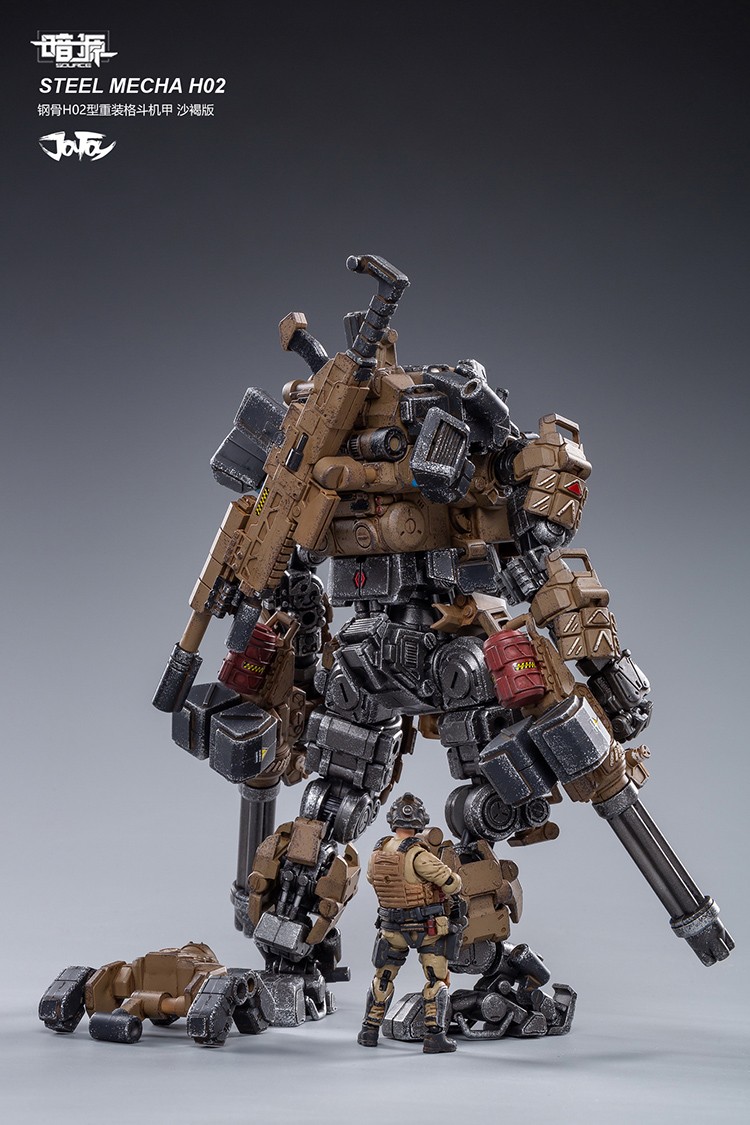 暗源joytoy钢骨强击机甲警兵人模型手办可动军事玩具机器人国产动漫