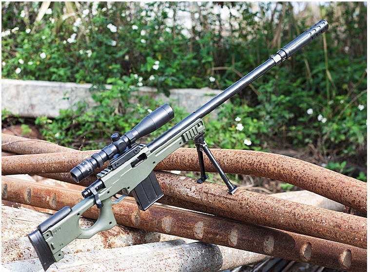 98克狙人击抢awm仿成人儿童真儿童玩具枪男孩98k实木色满配1米赠品