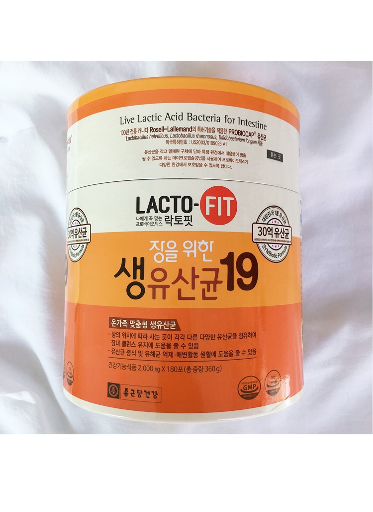 韩国直邮钟根堂lacto-fit益生菌粉成人儿童全家款 瘦瘦益生菌60条 1罐