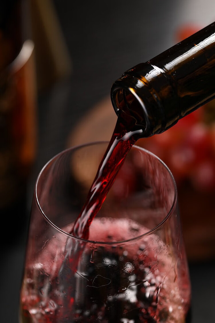 干红葡萄酒整箱6支装750ml6配送无铅红酒杯送礼宴请聚会有面2瓶开瓶器