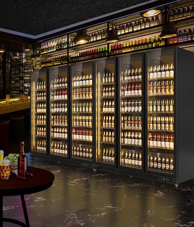 悍舒展示柜冷藏啤酒柜立式网红酒吧酒柜冰柜便利店市冰箱饮料柜保鲜柜