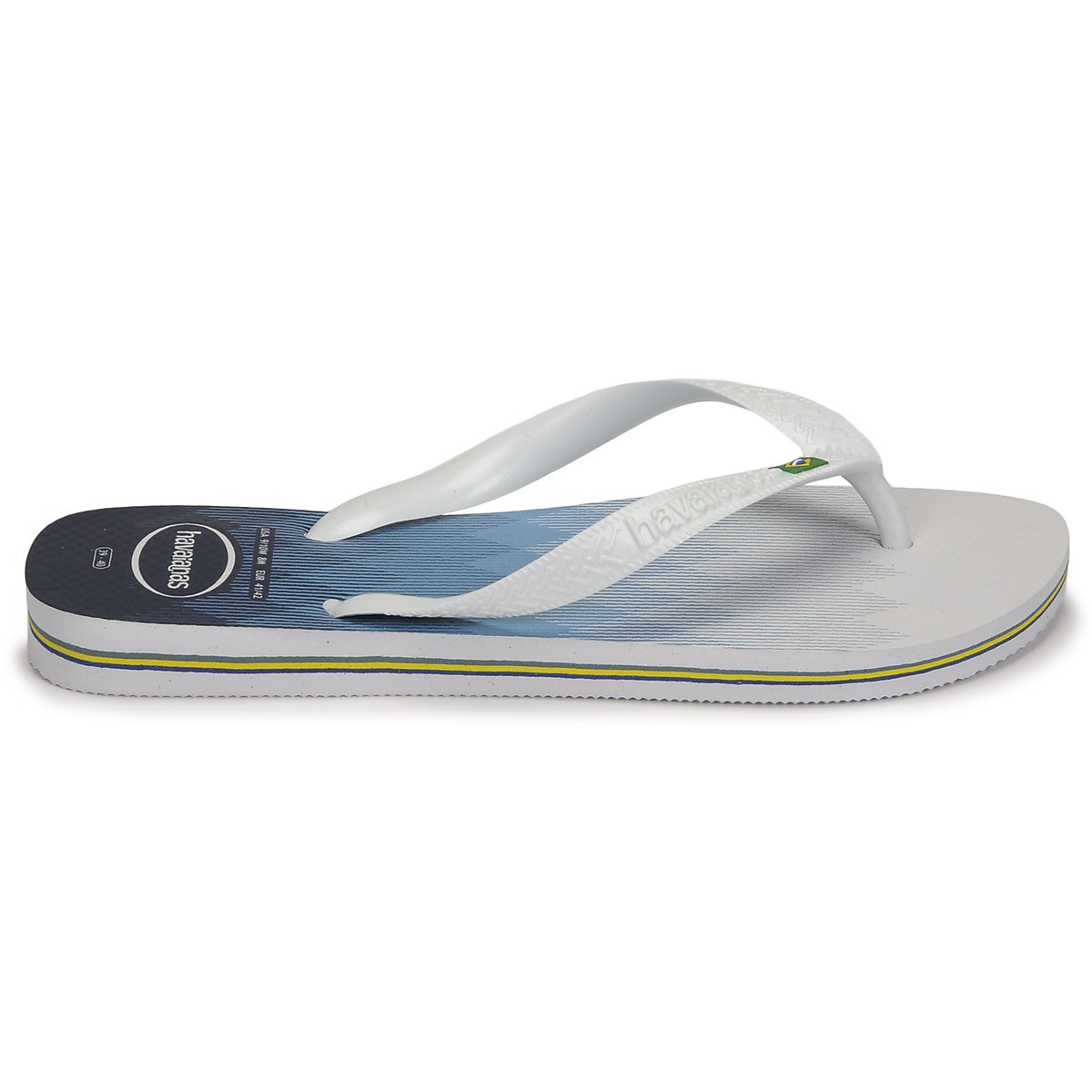 havaianas/哈瓦那鞋子蓝色/白色拖鞋夹趾平底时尚软底沙滩鞋舒适防滑