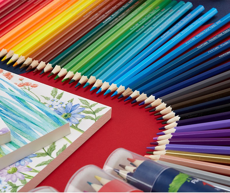 爱好彩色铅笔水溶性彩铅画笔彩笔专业画画套装手绘成人48色初学者36色