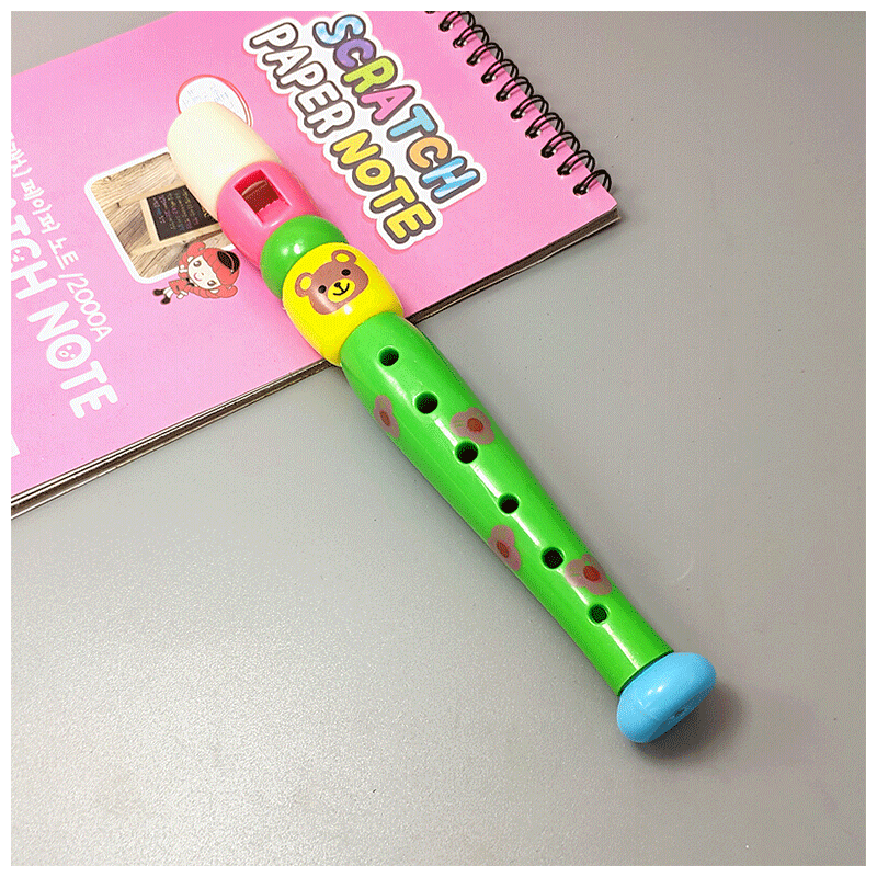 卡通6孔竖笛儿童短笛子乐器初学女孩幼儿园吹奏音乐玩具礼物卡通6孔