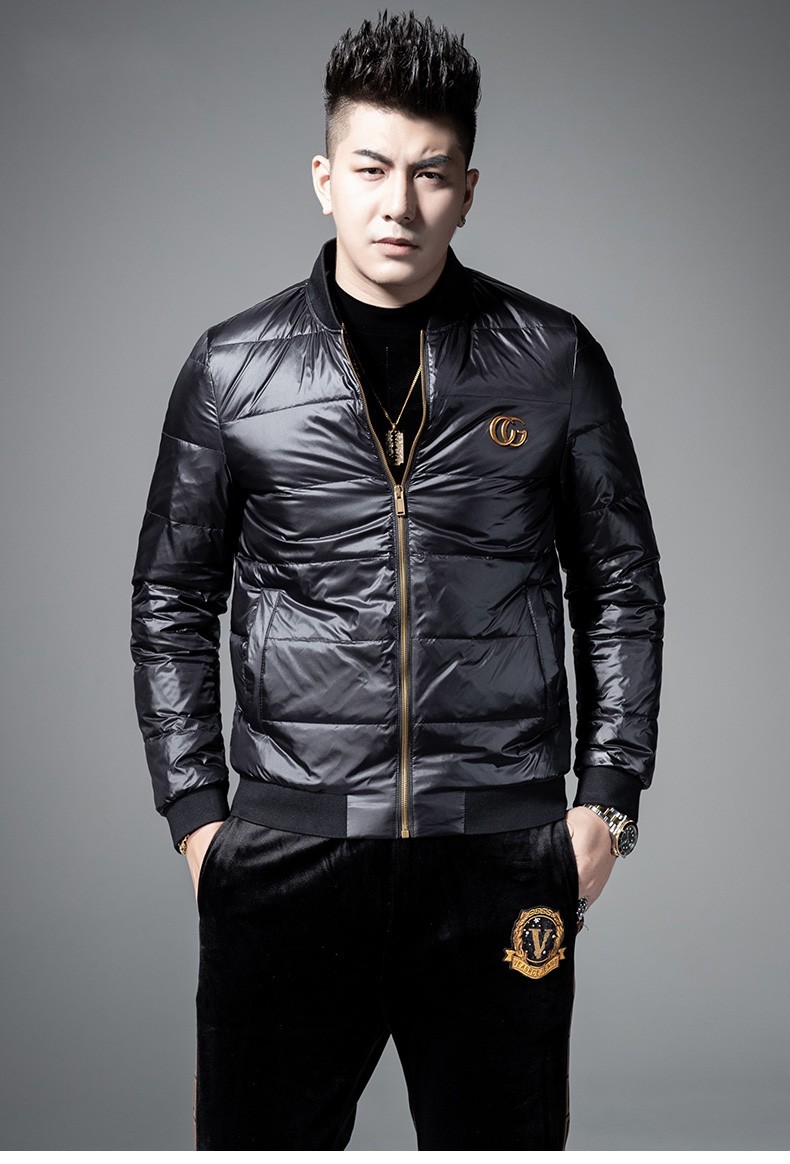 gazgiz香港潮牌轻薄羽绒服男冬季潮流修身帅气情侣百搭短款潮流保暖