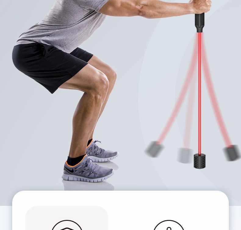 adking多功能训练棒飞力士棒震颤棒菲利斯健身弹力棒质雅红震颤99以上