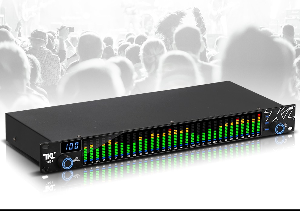 tklt531专业数字均衡器降噪音频处理家用ktv效果器防啸叫电子频谱压限