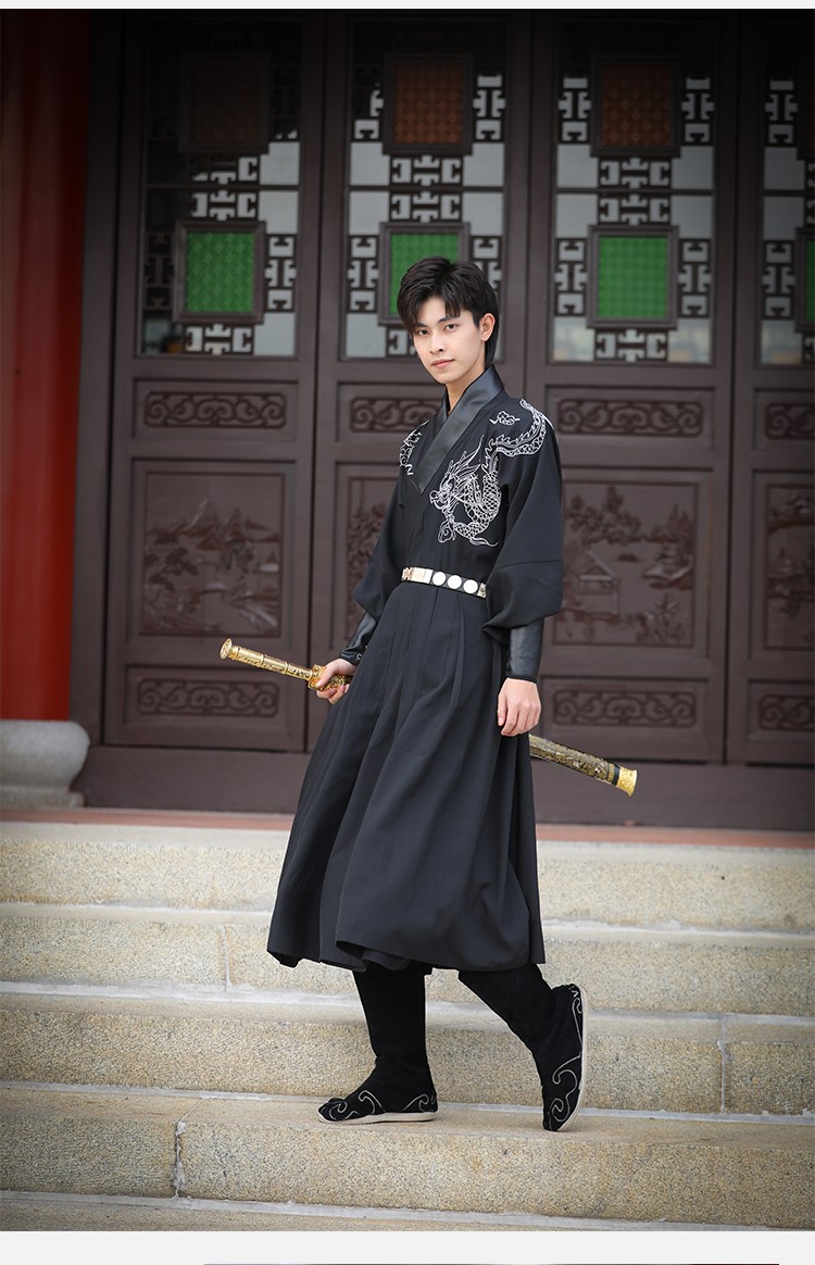 原创明制汉服男飞鱼服【中国龙】锦衣卫腹黑武侠直袖护腕霸气学生表演