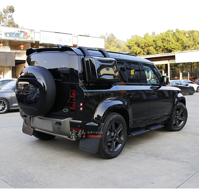 适用于21新款路虎卫士行李架车顶框侧踏板小书包侧箱90/110外观改装