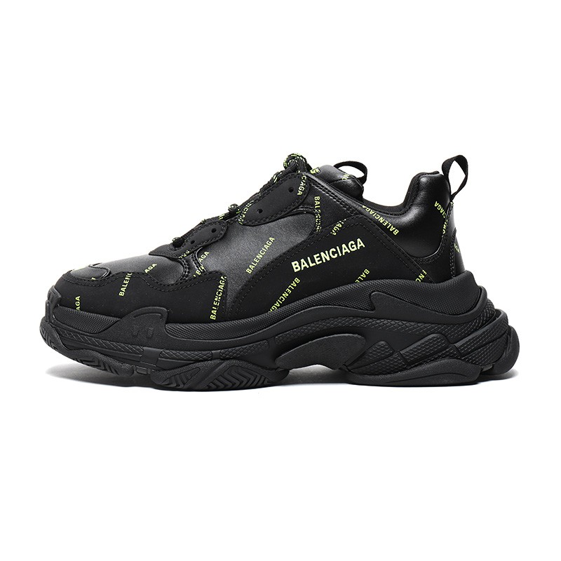 男鞋巴黎世家 balenciaga 男士聚氨酯/织物系带休闲运动鞋老爹鞋