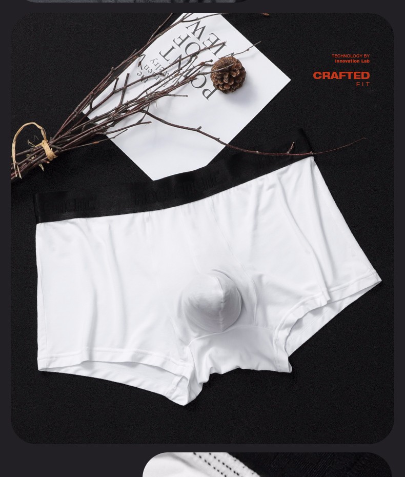 奥元素男士内裤枪弹式分离内裤男莫代尔阴囊托男士平角裤夏薄款犀牛