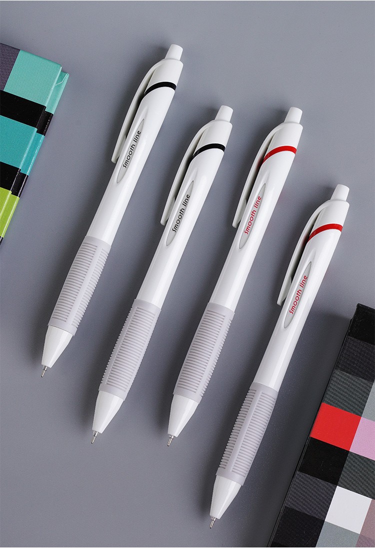 按动中性笔高颜值05全针管按动笔黑色作业考试速干笔商务签字笔ds0120