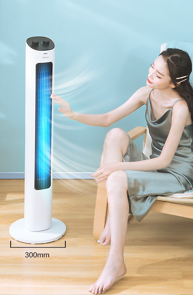 格力gree塔扇无叶风扇家用电风扇轻音立式风扇台式定时风扇落地fl08