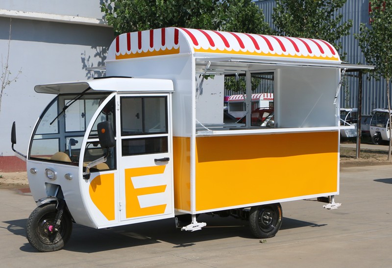 小吃车多功能餐车路边摊炸串车摆摊小推车关东煮烧烤电动餐房车三轮