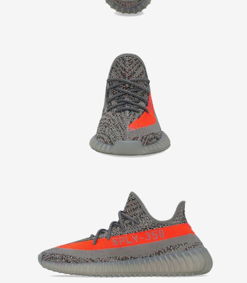 阿迪达斯(adidas) yeezy boost 350v2灰橙满天星椰子 gw1229 36.