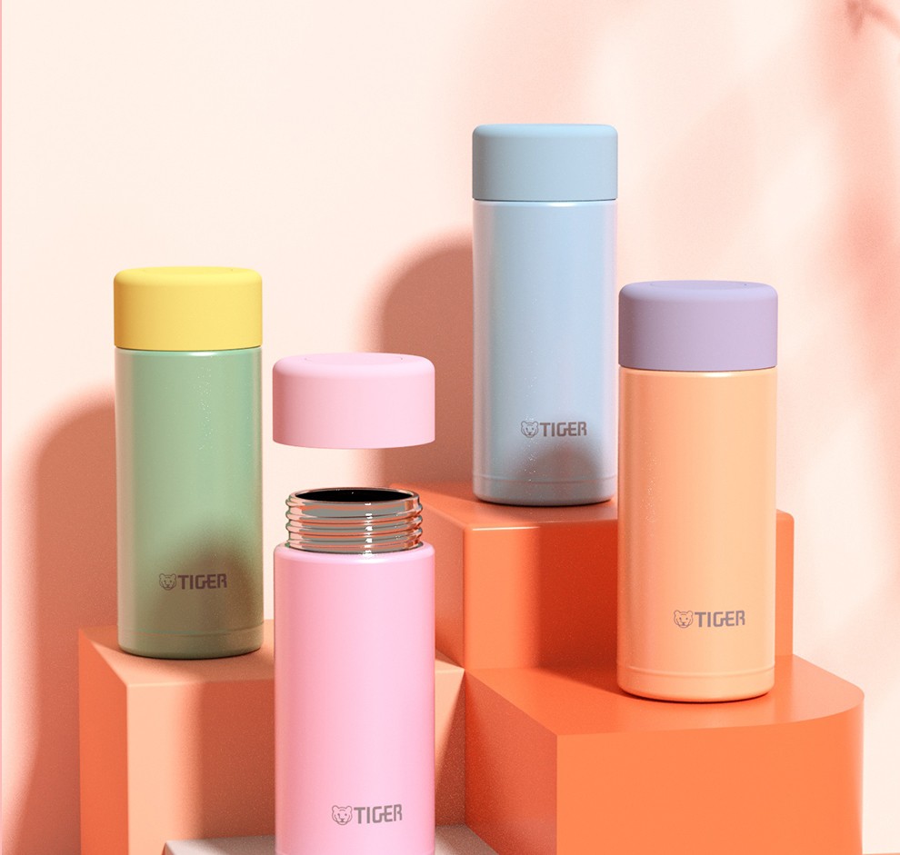 虎牌(tiger) 迷你可爱保温杯简约唯美女式水杯口袋杯moa-a12c 120ml