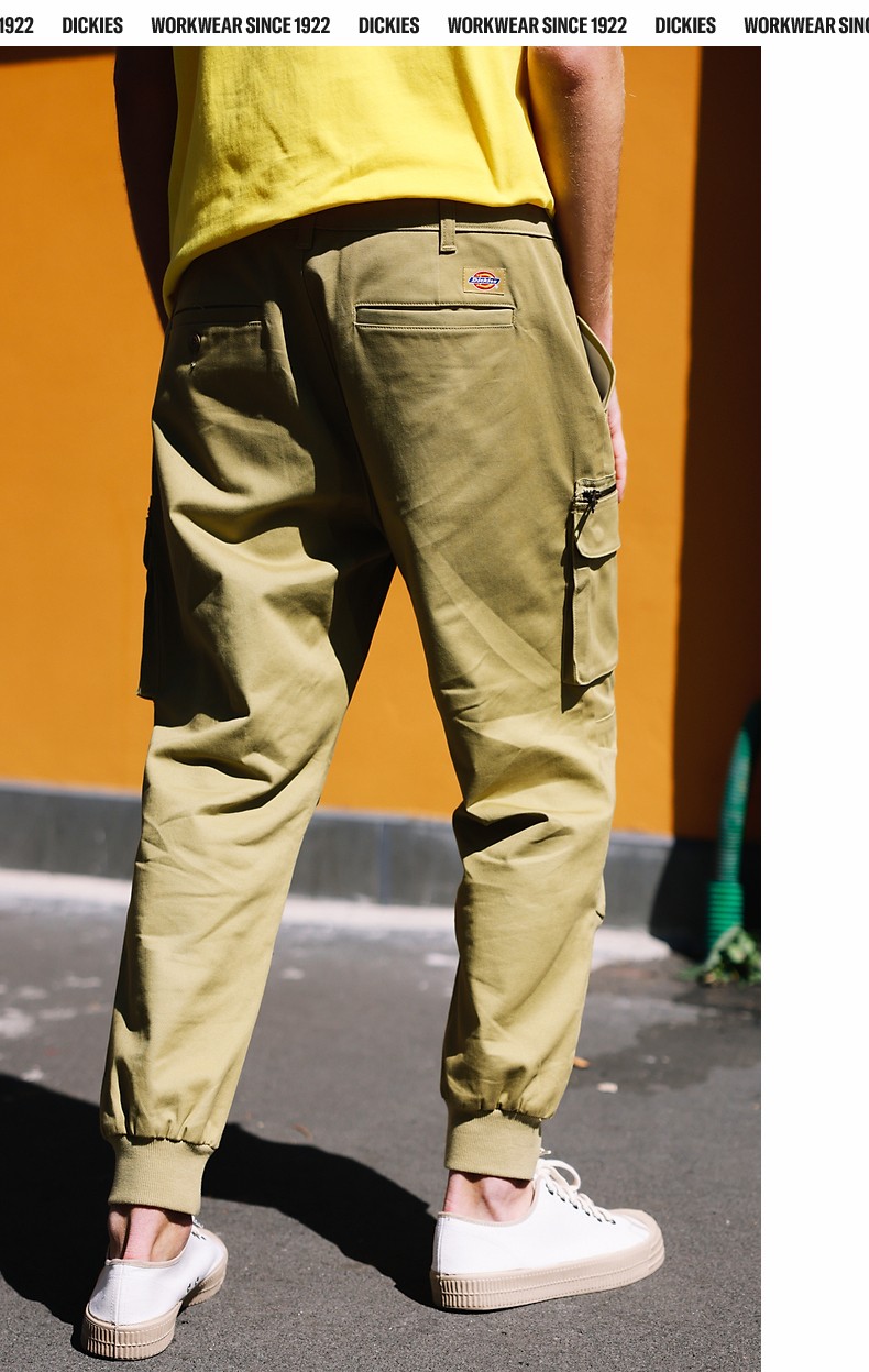dickies工装裤 多袋脚口罗纹收口休闲裤 工装裤男dk008773 卡其色 030