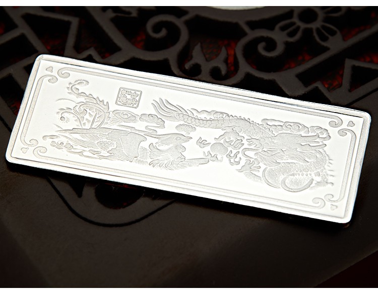 顺庆银楼投资银条s999足银实心银砖白银原料投资收藏品节日礼物999银