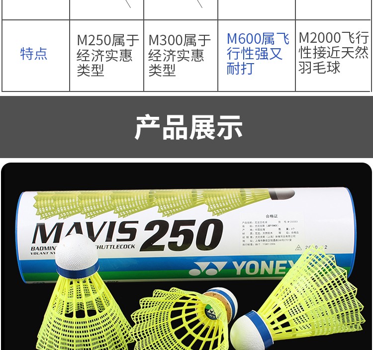 尤尼克斯yonex塑料羽毛球耐打型yy尼龍球m300m2000戶外室外防風訓練球