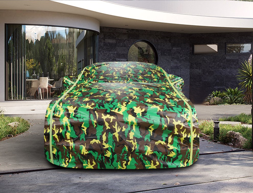 梦多福 汽车车衣全车罩专用加厚迷彩车衣防雨遮阳隔热防雪防冻防霜车