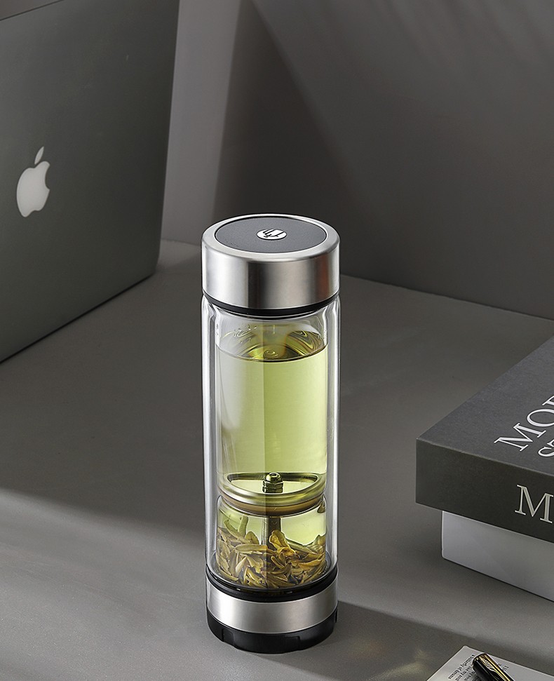 茶马仕茶水分离杯双层玻璃泡茶杯男女士高档旋转过滤杯子家用车载水杯