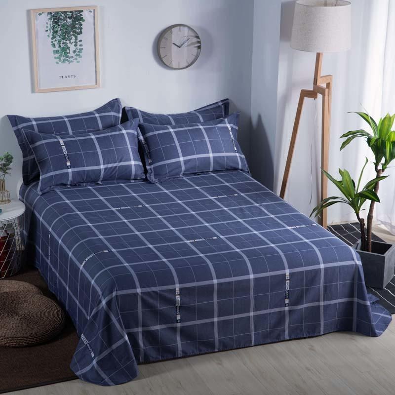 怡甸缘全棉床单单件纯棉床单子床罩双人高支高密清新学生宿舍单人