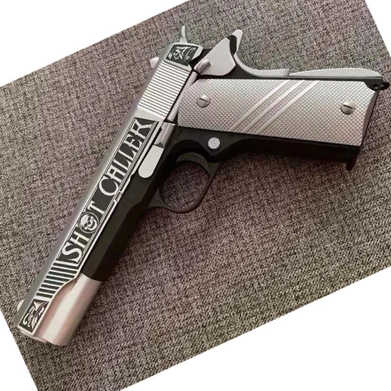 战鹰zy2模型m1911金属玩具枪仿真模型枪1105军迷收藏冷媒动力zy1zy238