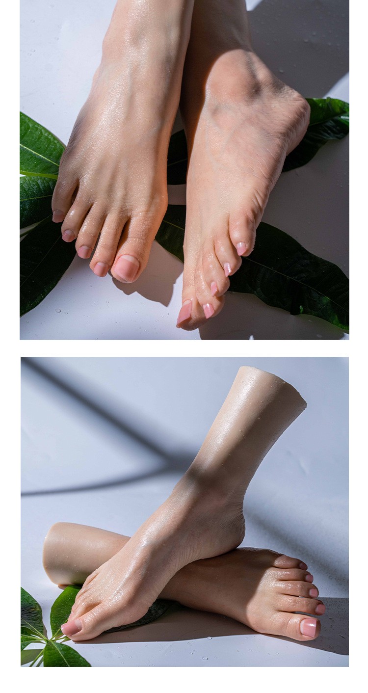 恋女足女人脚仿真足模z3816美女真人倒模脚模腿模拍摄展示久爱道具