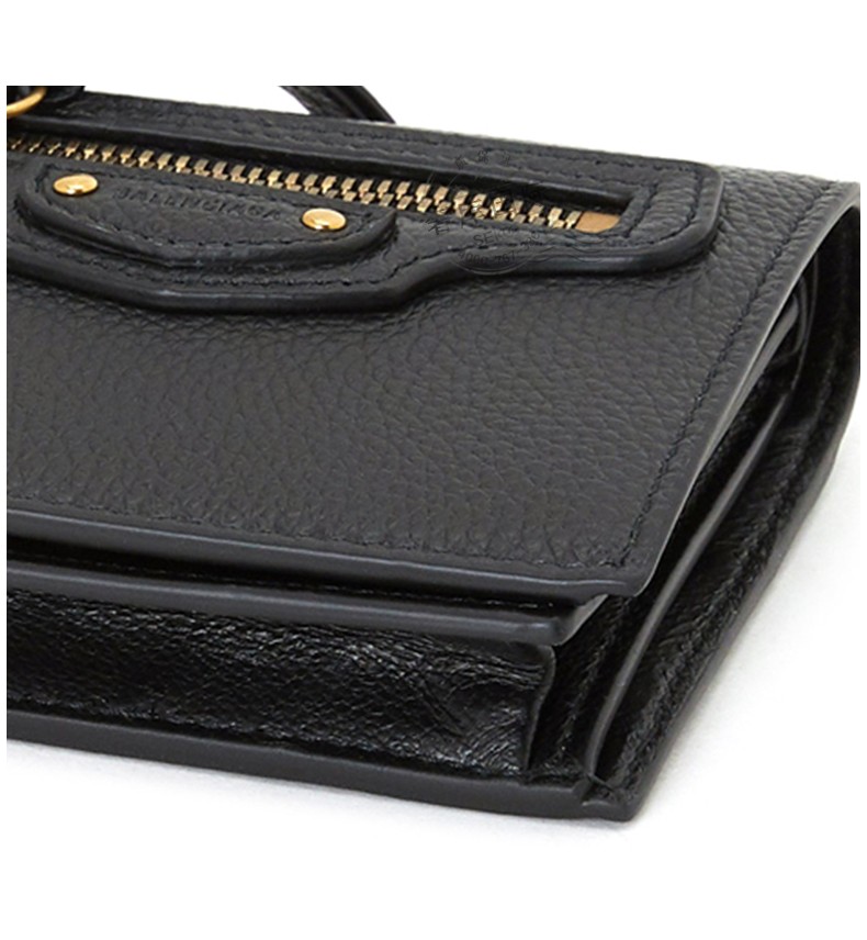 balenciaga巴黎世家女士logo印花牛皮短款折叠钱包640111 15y0i 1000