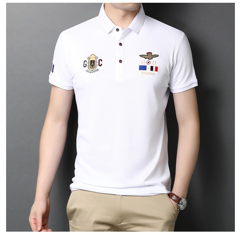 aemape美国苹果polo衫男士青年时尚休闲翻领夏季打底体恤短袖衣服上