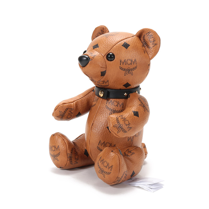 mcm 奢侈品 男女中性涂层帆布visetos小熊公仔玩偶 melbsvd08 co 干邑
