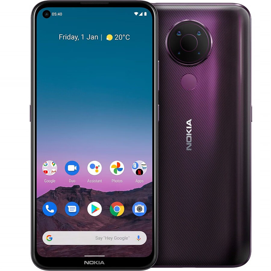诺基亚nokia54智能手机4128g639英寸hd双卡长续航2021年新款蓝色