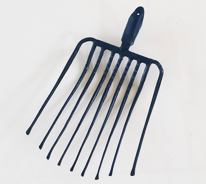 铁叉钢叉粪叉子垃圾叉废料叉实心大草叉九股九齿叉铁路农用石子叉五齿