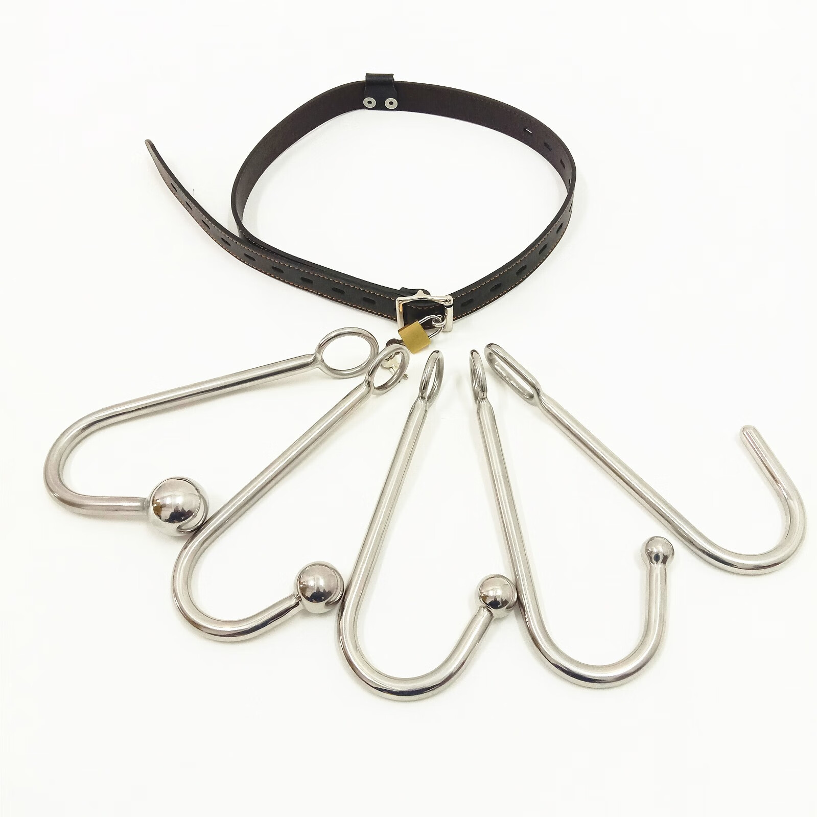 金属肛钩后庭扩肛器后肛开发sm男用型成人情趣用品 尖头肛勾:直径2.