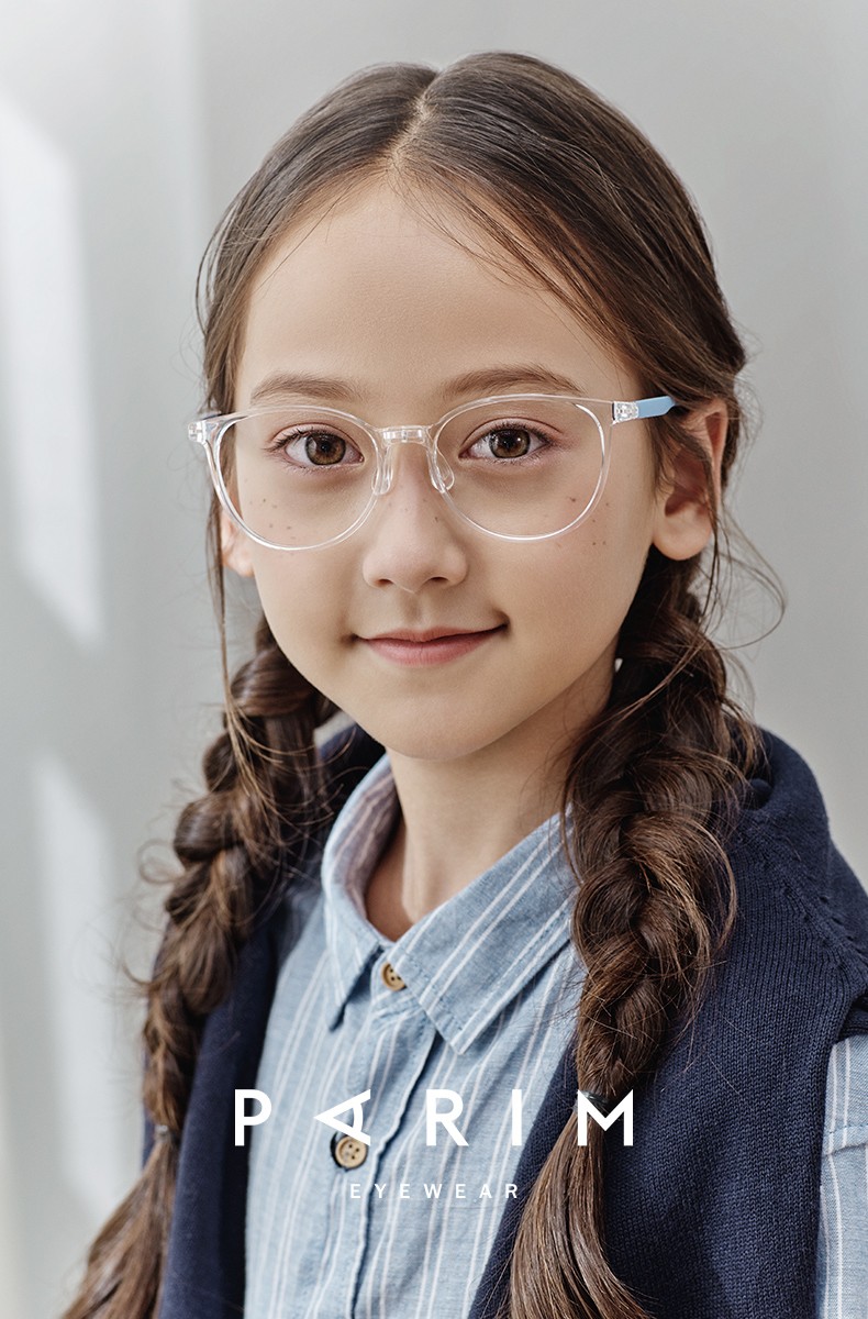 parim派丽蒙青少年圆框近视眼镜架男女童大框儿童复古镜框1015岁5232