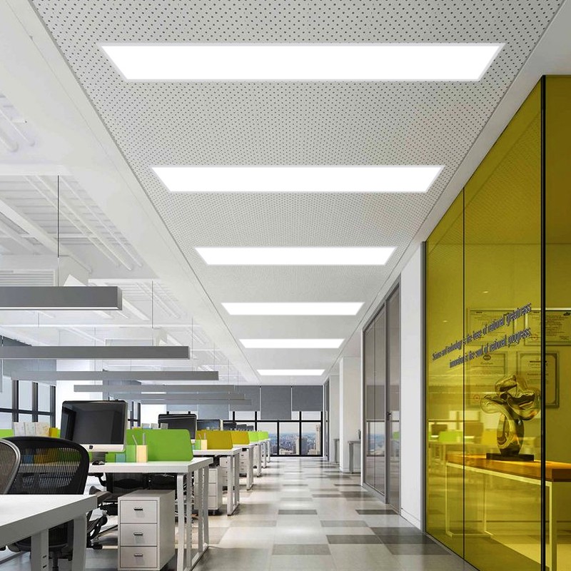 办公室写字楼会议室吊顶灯过道车库走廊暗装led平板灯暖光1200300mm