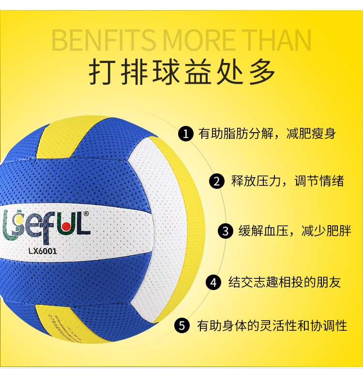 feinece宇生富6001气排球中考比赛专用轻软式标准5号7号成人汽排球