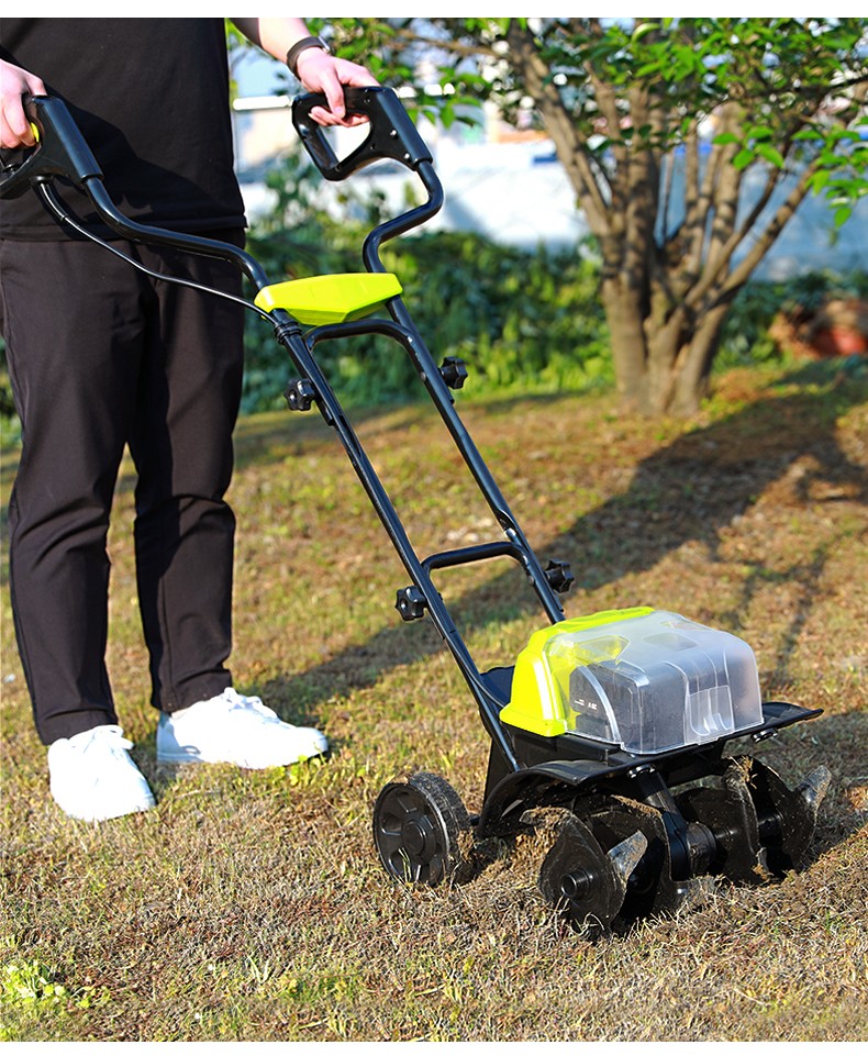 电动松土机微耕机翻地小型犁地机家用翻土器挖地果园耕地机农用 1500w
