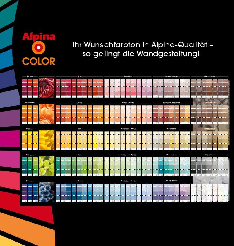 德国阿尔贝娜alpina2088色卡油漆漆膜颜色标准涂料调色色卡128色