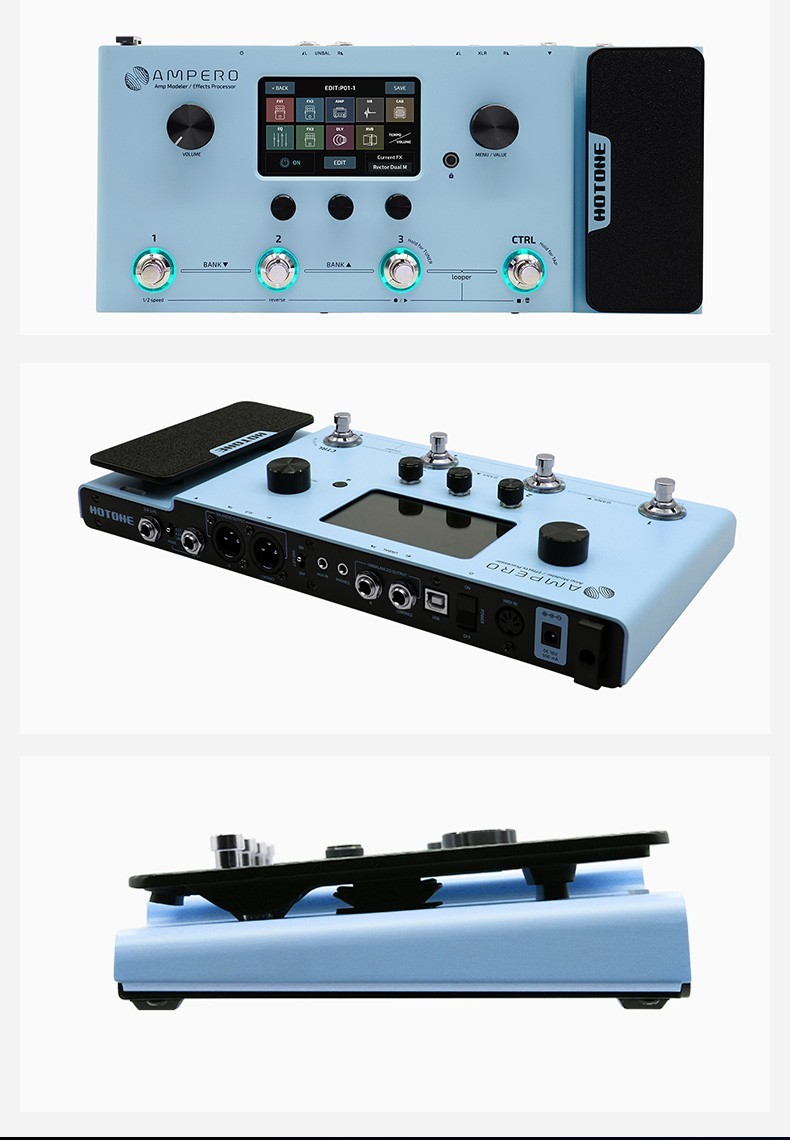 hotoneamperoone效果器综合电吉他效果器贝斯失真延迟混响音箱模拟
