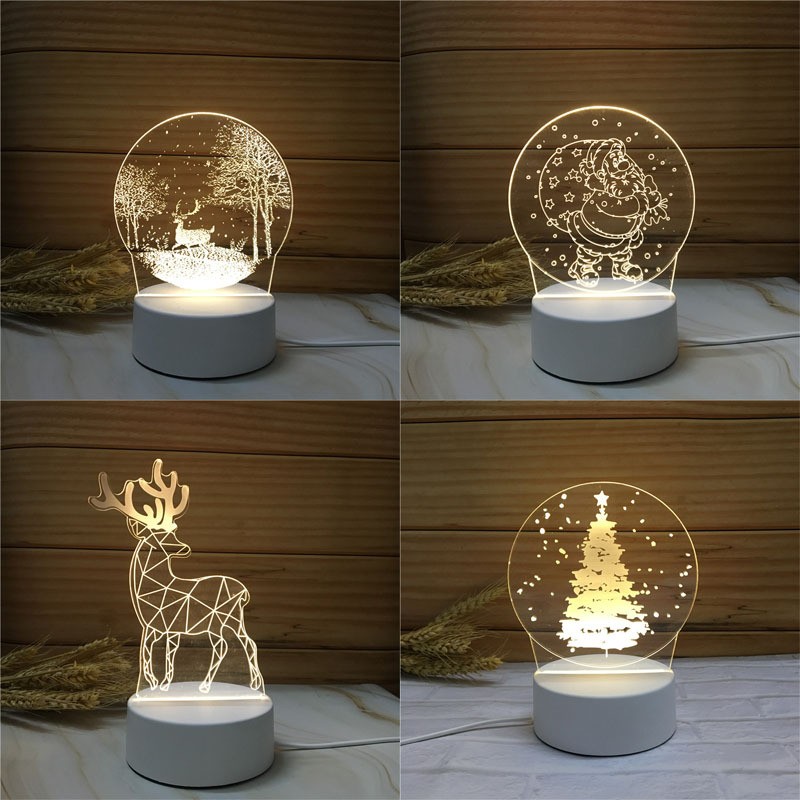 创意3d小夜灯网红家用可爱少女心夜间卧室床头氛围灯生日礼物捕梦网