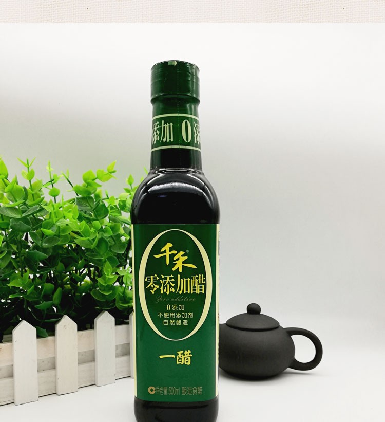 零添加千禾一醋500ml2瓶家用酿造食醋陈醋香醋凉拌醋千禾一醋500ml2瓶