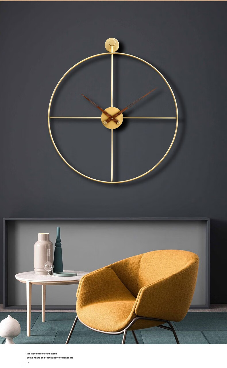 西班牙极简挂钟客厅家用钟饰客厅挂式钟表艺术个性创意表挂墙挂钟时尚